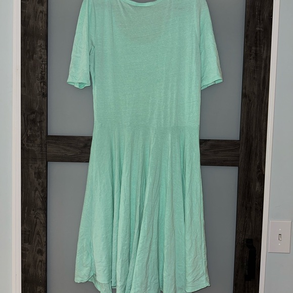 LuLaRoe sea foam color Nicole dress 2XL - Picture 6 of 9